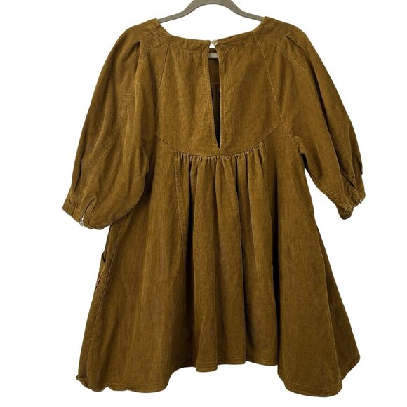 Free People Small Memories Of You Corduroy Tunic Top Asymmetrical Oversized - Picture 14 of 16
